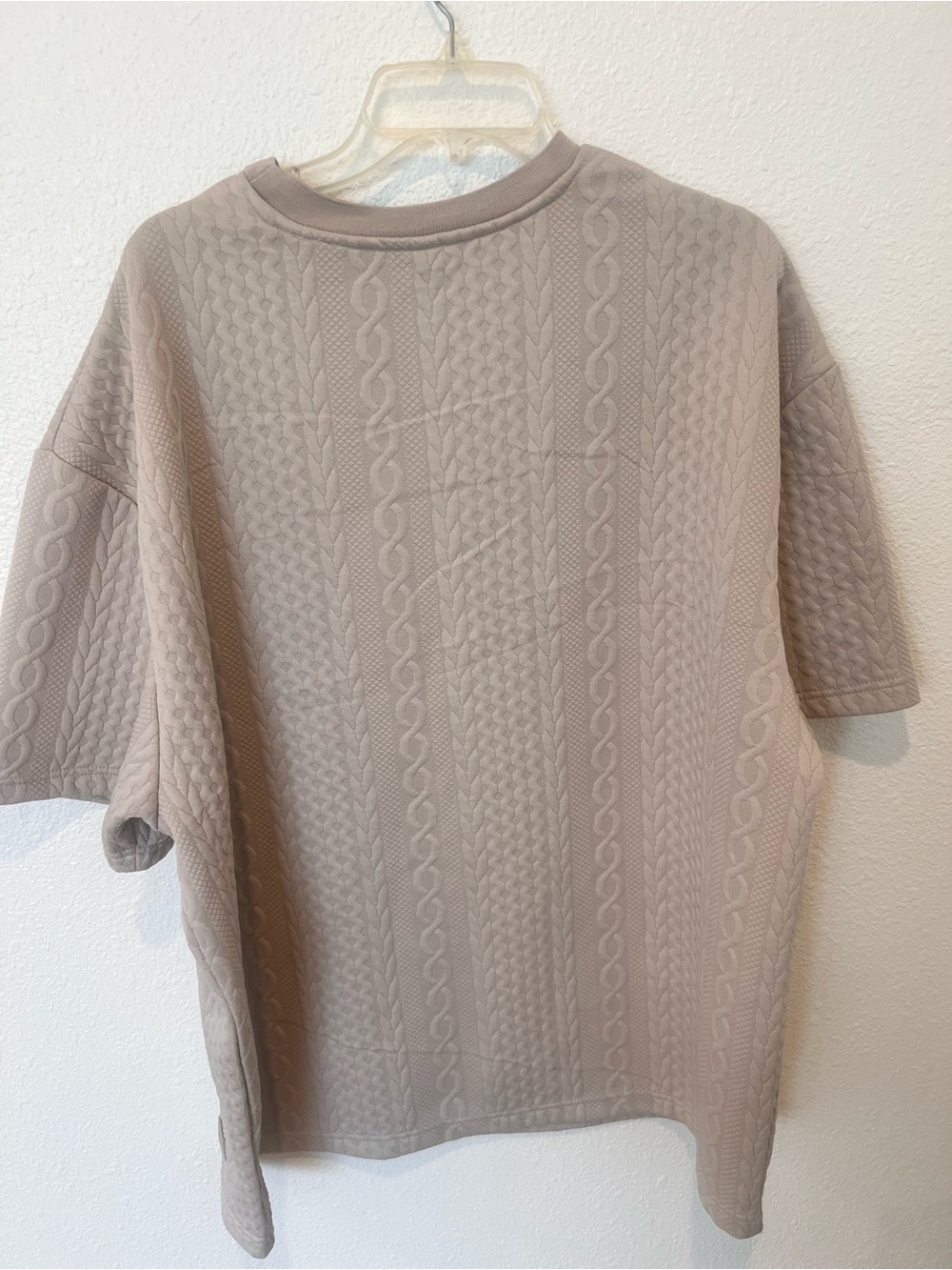 AllSaints Textured Cable Knit Short Sleeve Top ✨